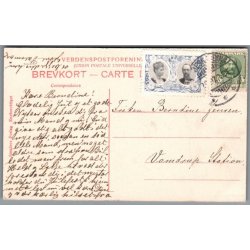 Julemrke 1907 p Postkort