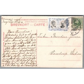 Julemrke 1907 p Postkort