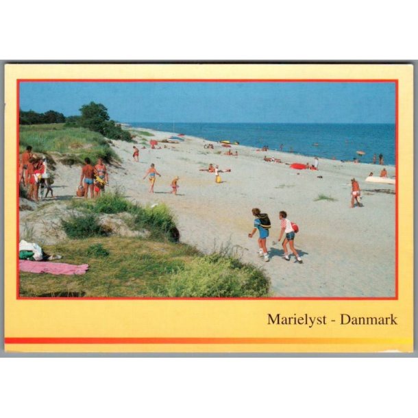 Marielyst - Strandparti - Postkort - Brugt