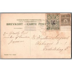 Julem�rke 1906 p� Postkort - Stemplet 24 - 12 - 1906
