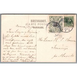 Julem�rke 1906 p� Postkort - Stemplet 20 - 12 - 1906