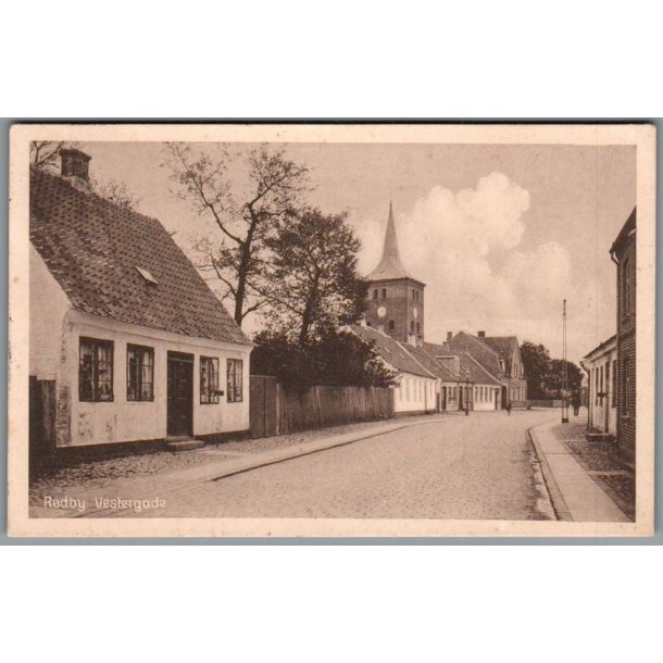 R�dby - Vestergade - Postkort - Brugt