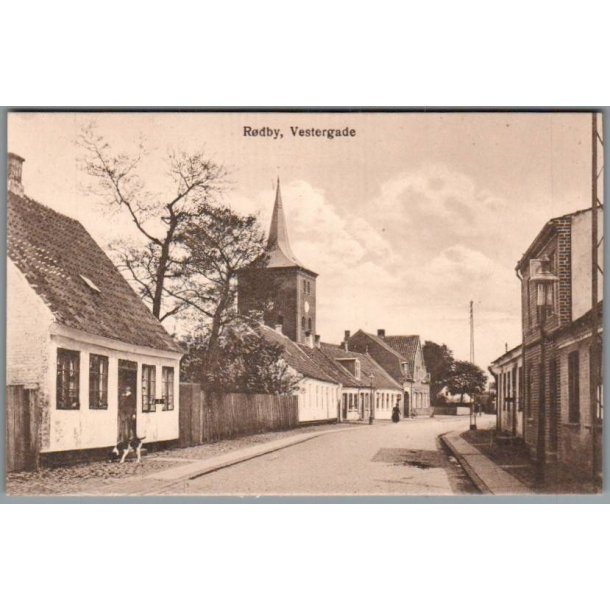 R�dby - Vestergade - Postkort - Ubrugt