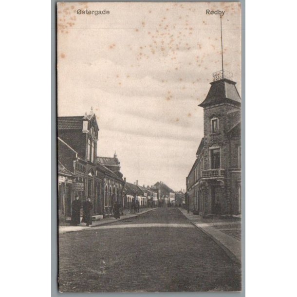 �stergade - R�dby - Postkort - Brugt - Rustplatter !