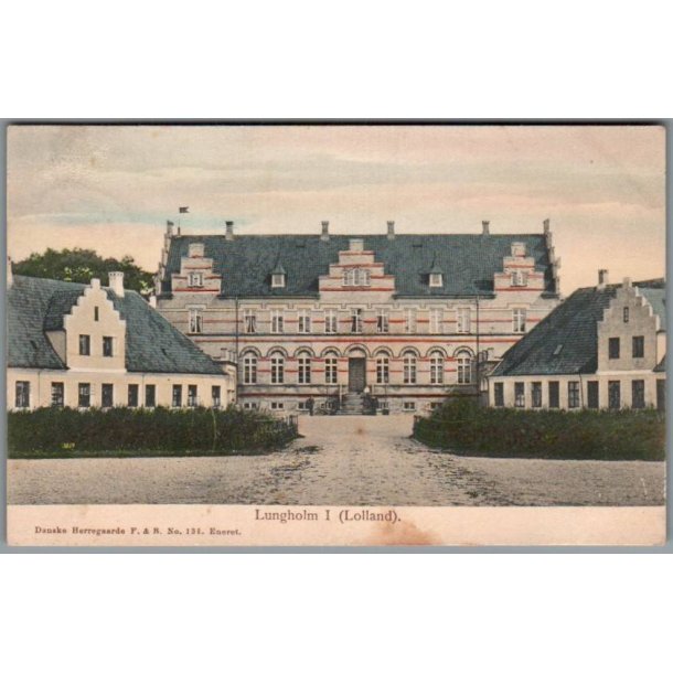 Lungholm I (Lolland) - Danske Herregaarde F&B 131 - Postkort - Brugt