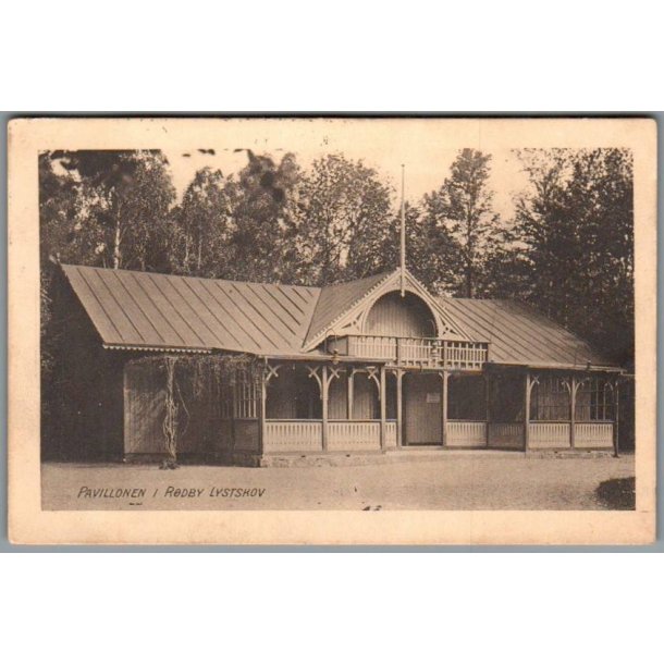 Pavillonen i R�dby Lystskov - Postkort - Brugt