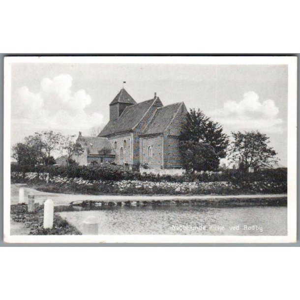 Nebbelunde Kirke ved R�dby - Postkort - Ubrugt