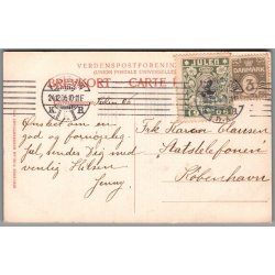 Julem�rke 1906 p� Postkort - Stemplet 24 - 12 - 1906