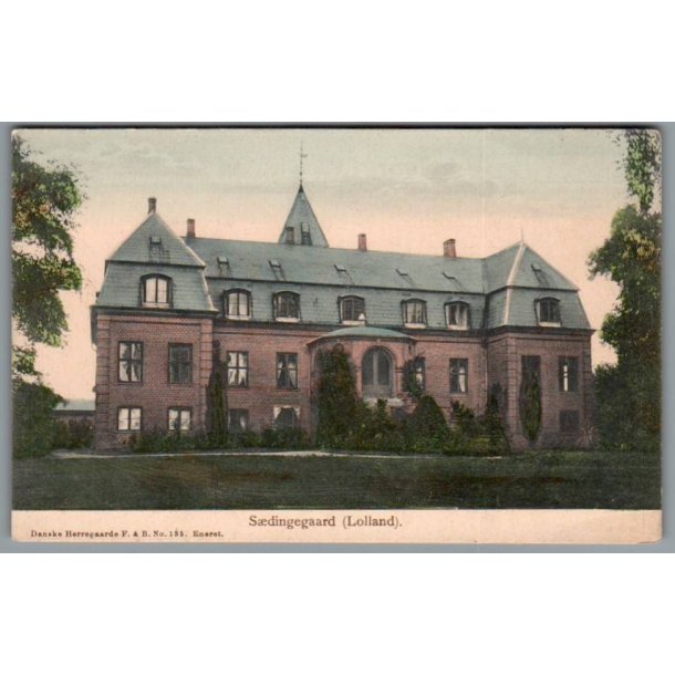 S�ddingegaard (Lolland) - Danske Herregaarde F&B 135 - Postkort - Ubrugt