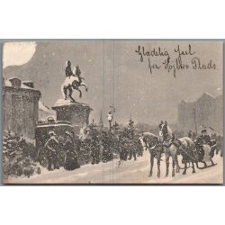 Julemrke 1906 p Postkort - Stemplet 19 - 12 - 1906