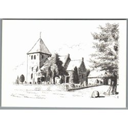 T�gerup Kirke - Postkort - Ubrugt