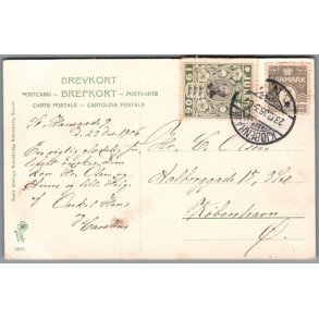 Julemrke 1906 p Postkort - Stemplet 23 - 12 - 1906