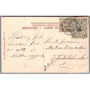 Julemrke 1906 p Postkort - Stemplet 23 - 12 - 1906