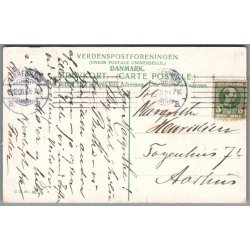 Julemrke 1906 p Postkort - Stemplet 19 - 12 - 1906 - Julemrke p forsiden !