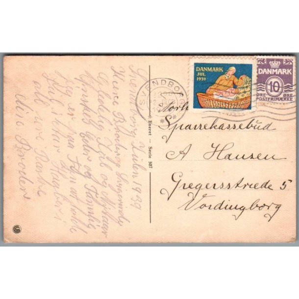 Julemrke 1939 p Postkort