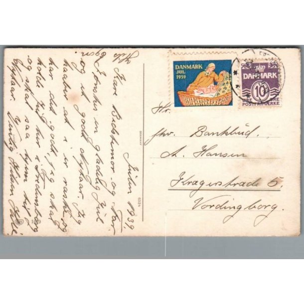 Julemrke 1939 p Postkort