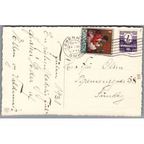 Julem�rke 1931 p� Postkort