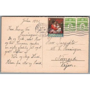 Julem�rke 1931 p� Postkort