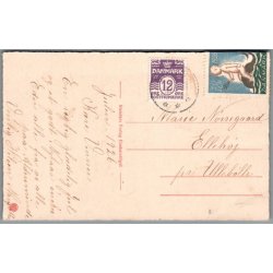 Silhuet - Postkort - Gl�delig Jul - Brugt