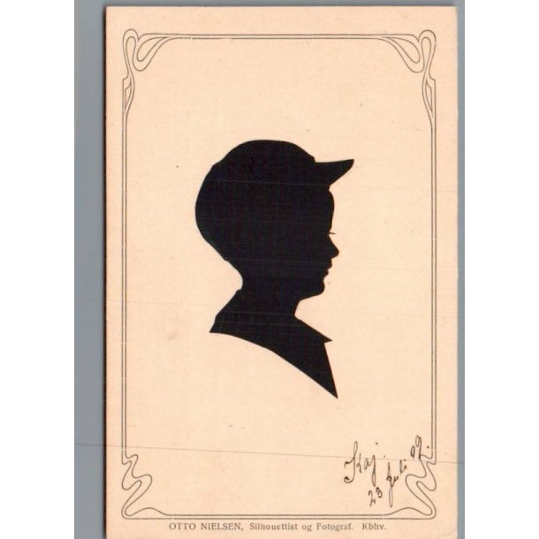 Silhuet - Postkort - Otto Nielsen -  Ubrugt