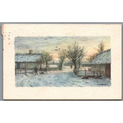 Julem�rke 1929 p� Postkort