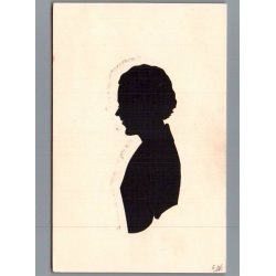 Silhuet - Postkort - E.N. - Ubrugt