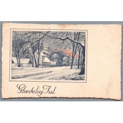 Julem�rke 1929 p� Postkort