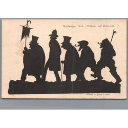 Silhuet - Postkort - Bondet�get 1914 - Brugt