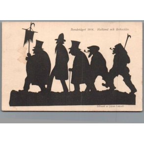 Silhuet - Postkort - Bondet�get 1914 - Brugt