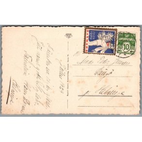 Julem�rke 1929 p� Postkort