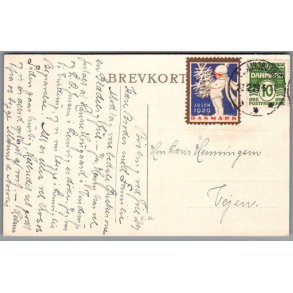Julem�rke 1929 p� Postkort