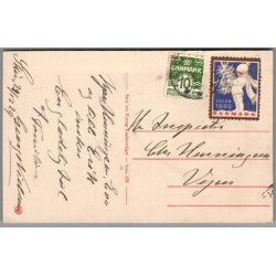 Julem�rke 1929 p� Postkort