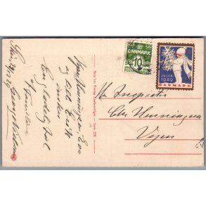 Julem�rke 1929 p� Postkort