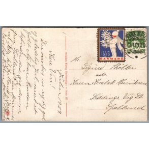Julem�rke 1929 p� Postkort