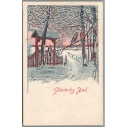 Julem�rke 1929 p� Postkort