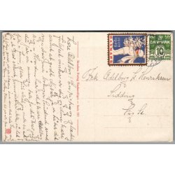 Julem�rke 1929 p� Postkort