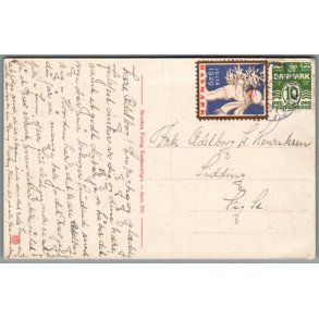 Julem�rke 1929 p� Postkort