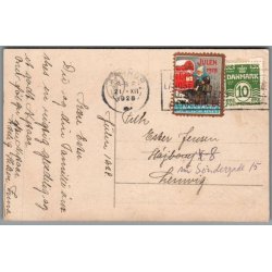 Julemrke 1928 p Postkort