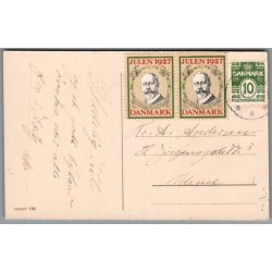 Julem�rke 1927 p� Postkort