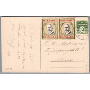 Julemrke 1927 p Postkort