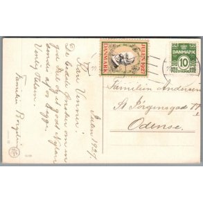 Julemrke 1927 p Postkort