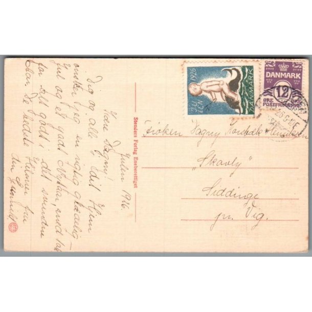 Julemrke 1926 p Postkort