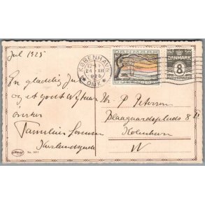 Julem�rke 1925 p� Postkort