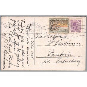 Julem�rke 1925 p� Postkort