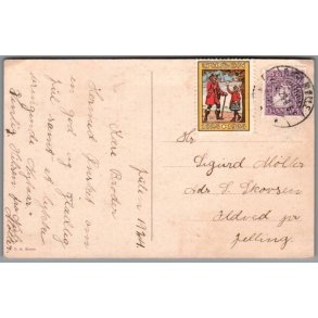 Julemrke 1924 p Postkort