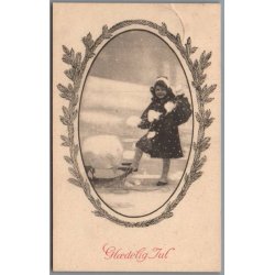 Julem�rke 1923 p� Postkort