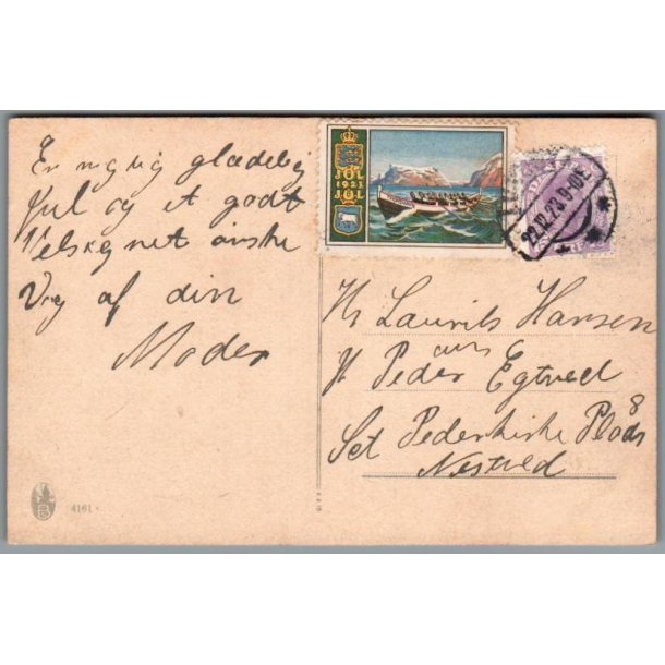 Julemrke 1923 p Postkort