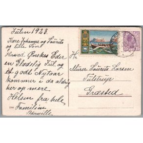 Julemrke 1923 p Postkort