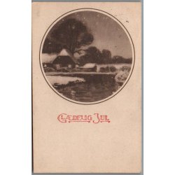 Julem�rke 1923 p� Postkort