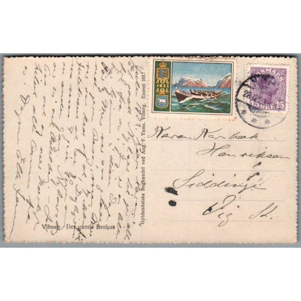 Julemrke 1923 p Postkort